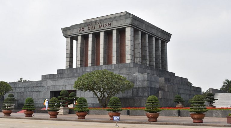 TOURS HANOI CITY HALF DAY BY JEEP/VESPA/MOTORBIKE/BICYCLE 21 mausoleum