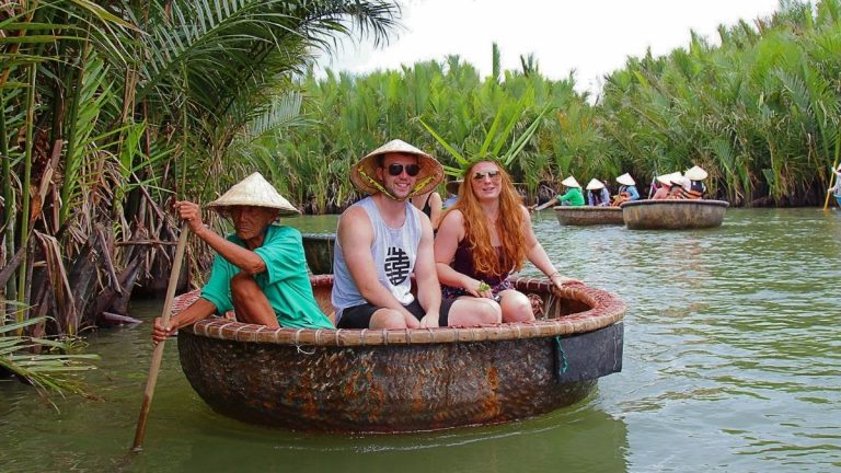 COCONUT FOREST (BAMBO BASKET BOAT) – HOIAN - BOAT RIDE – DROP FLOWER LANTERN Group tour <14 pax, Pickup from Danang 20 17250666939416420a6519026d