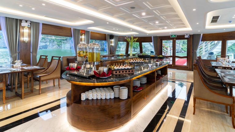 Day Cruise Ha Long Bay with Canapé Party and Live Music Band on the Sundeck 33 1st_restaurant_2
