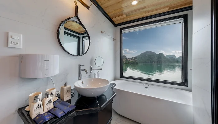 Serenity Cruises 34 Halong-Serenity-Cruises-Bathroom-3-700x400