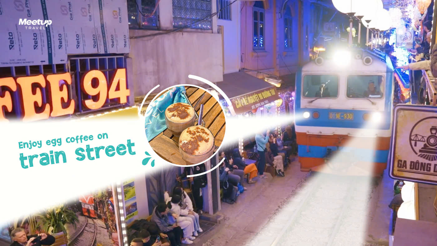 Hanoi Foodie Tour + Train Street Coffee By Motorbike 4 hours Small Group < 10 pax 1 food meetup 3 2